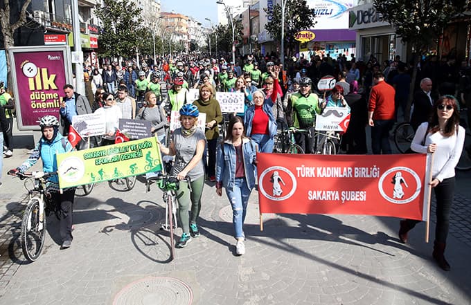Çocuk istismarı ve kadına şiddete "dur" demek için pedal çevirdiler