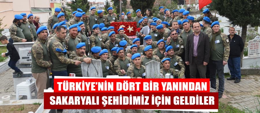 Şehidimiz için 23 yıl sonra Sakarya'da buluştular