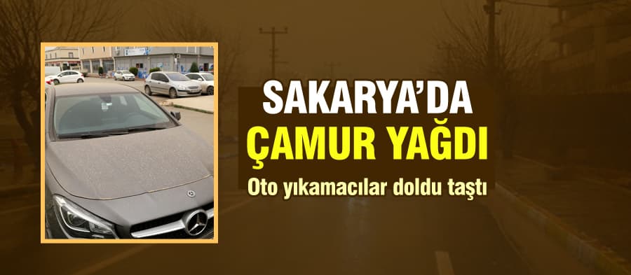 Sakarya'da çamur yağdı