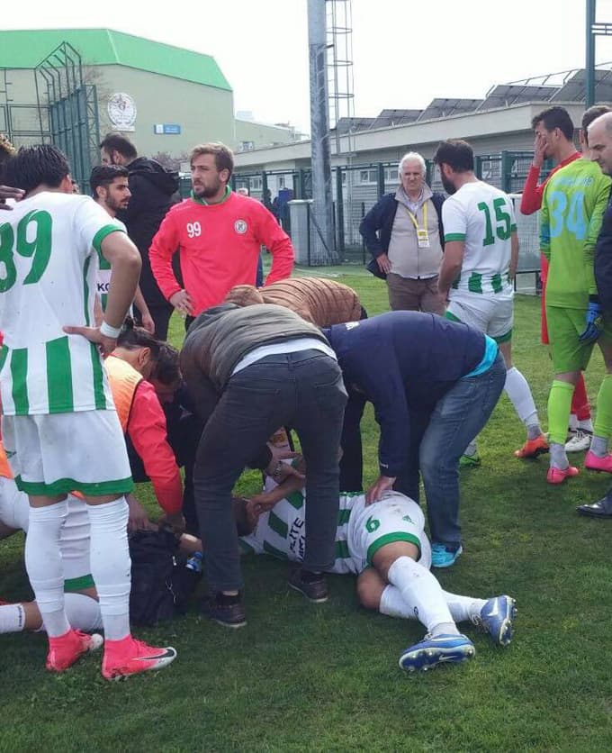 Sapancaspor oyuncusu Bursa deplasmanında yaralandı