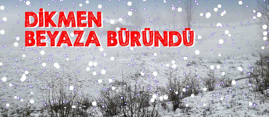 Dikmen beyaza büründü