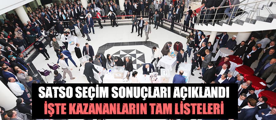 SATSO'da seçim heyecanı başladı