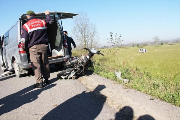Çaldığı motosikletle hayatını kaybetti