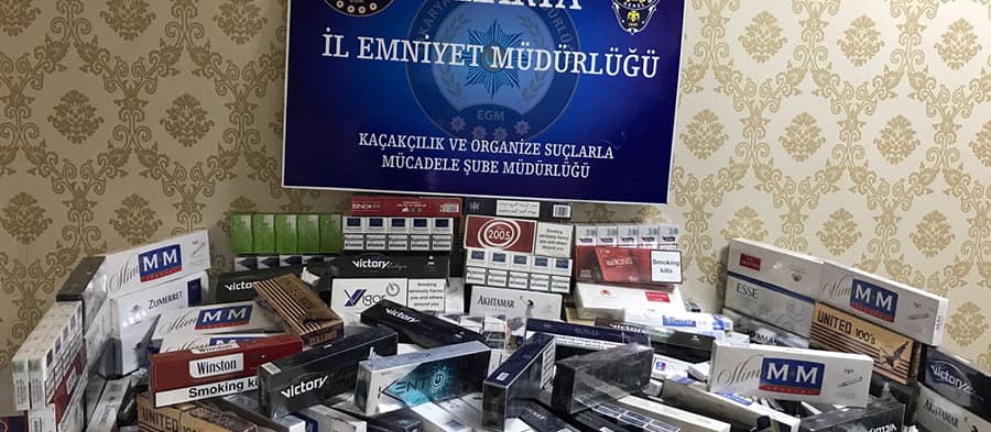 Şehirde kaçak sigara operasyonu