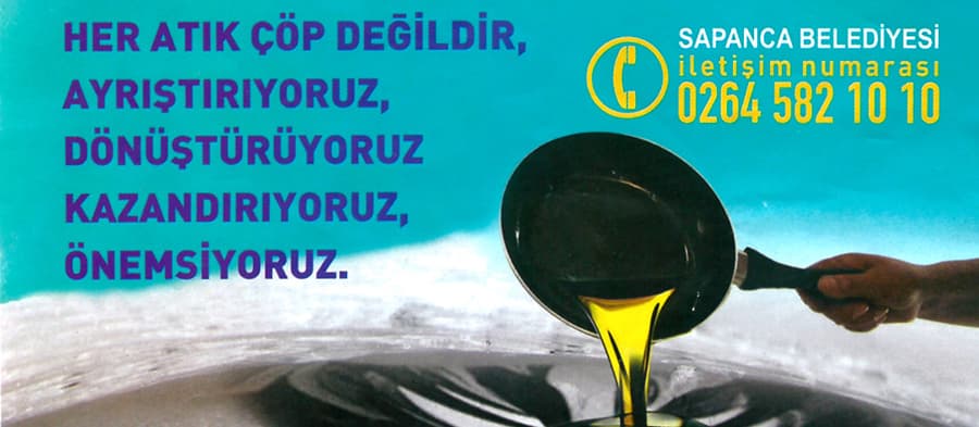 Atık yağlar hediyeye dönüşüyor