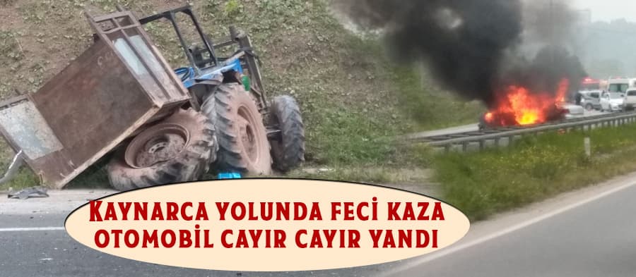 Kaynarca yolunda feci kaza