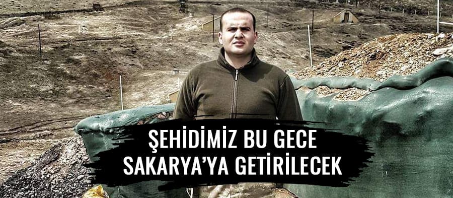 Sakarya'ya şehit ateşi düştü
