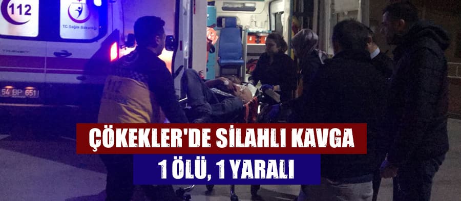 Çökekler'de silahlı kavga