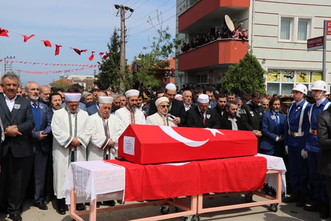 Sakarya, şehidine veda etti