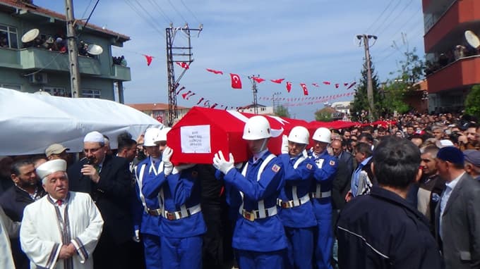 Sakarya, şehidine veda etti