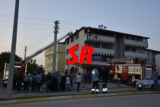 Hendek'te korkutan yangın