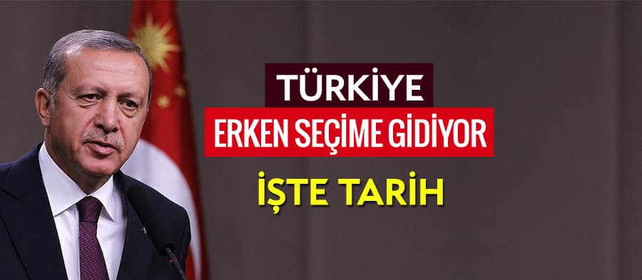 Türkiye erken seçime gidiyor