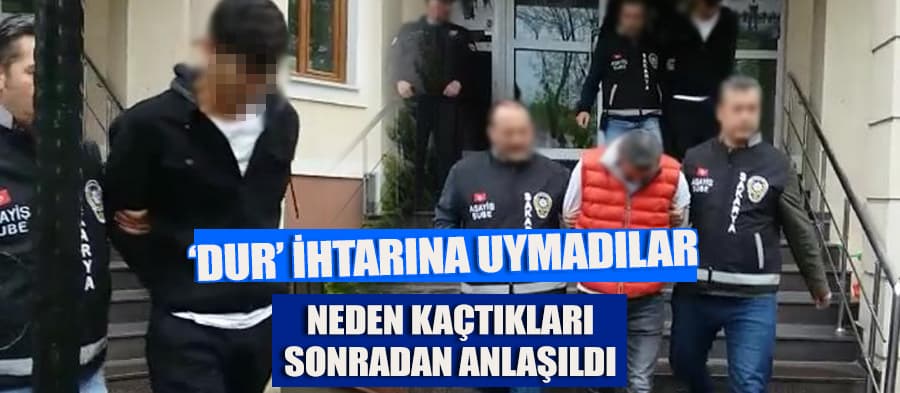 Serdivan'da 'dur' ihtarına uymayan şahıslar...
