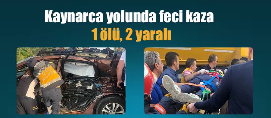 Kaynarca yolunda feci kaza