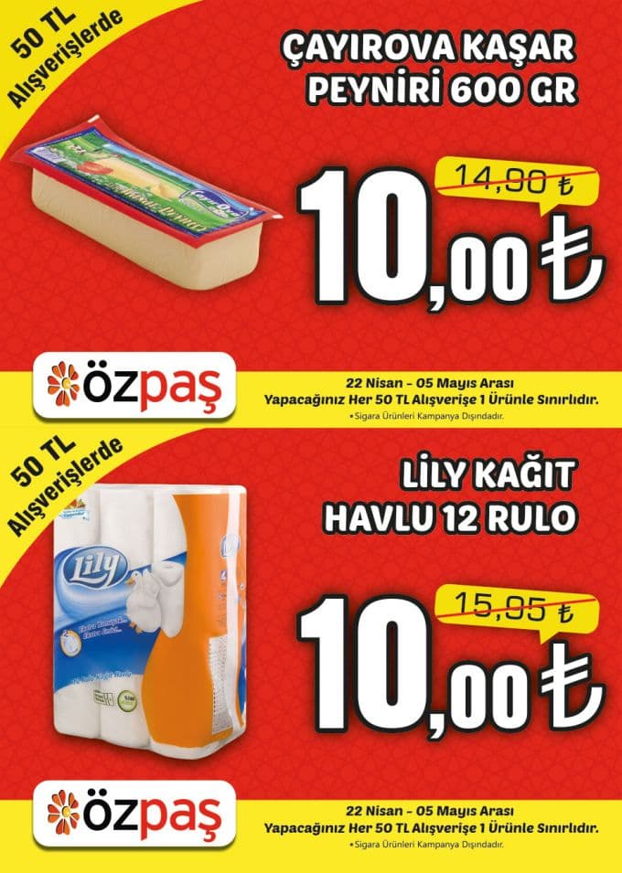 Özpaş'ta süper kampanya