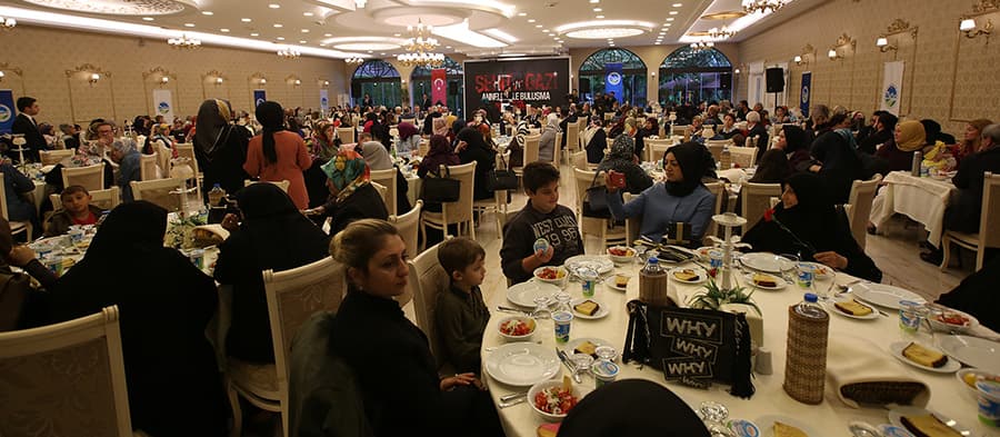 Şehit yakınları bu yemekte buluştu