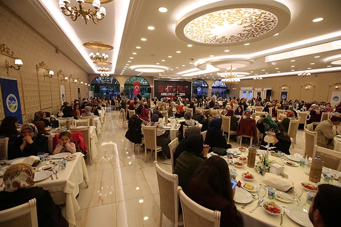 Şehit yakınları bu yemekte buluştu