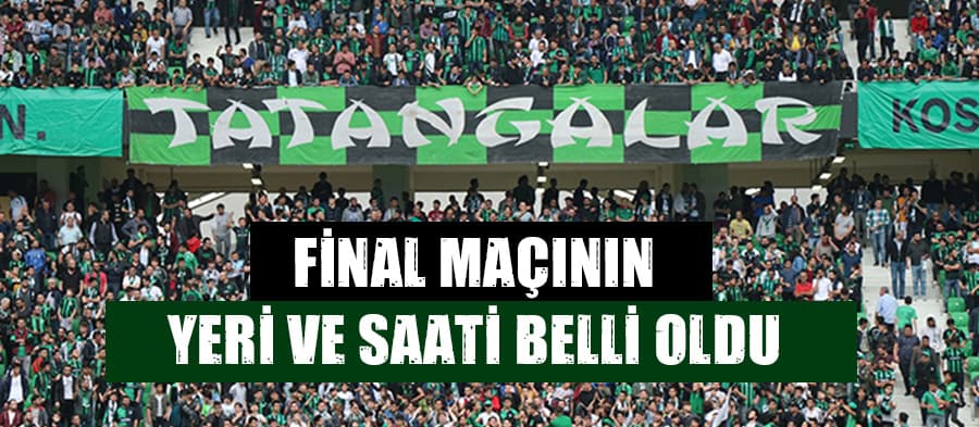 Sakaryaspor-Afjet Afyonspor final maçının saati belli oldu