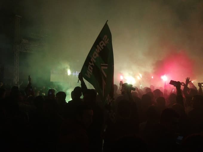 Sakaryaspor'un final müsabakası meydanda izlendi