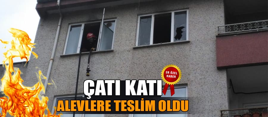 Şehir merkezinde yangın 