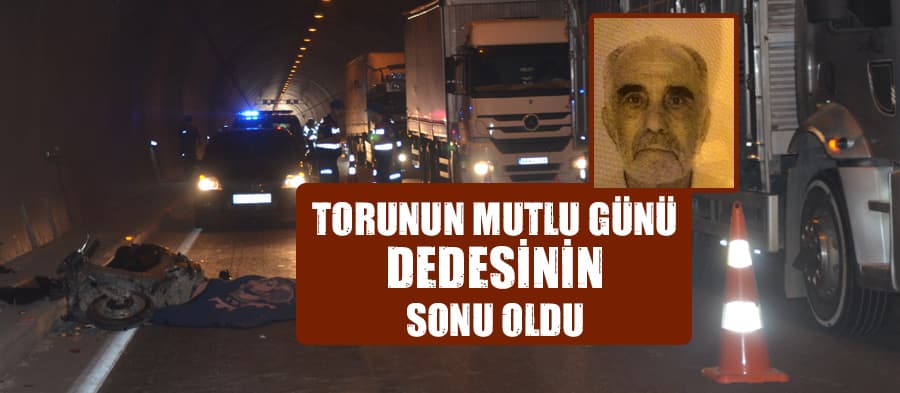 Torununun yemin töreninden dönerken kazada öldü 