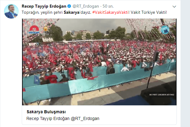 Cumhurbaşkanı Erdoğan Sakarya'da konuştu