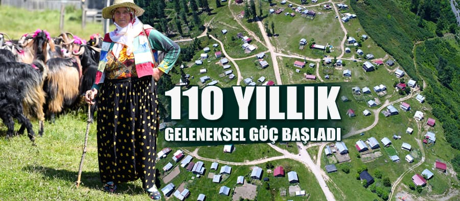 110 yıllık geleneksel zorlu göç yolculuğu başladı