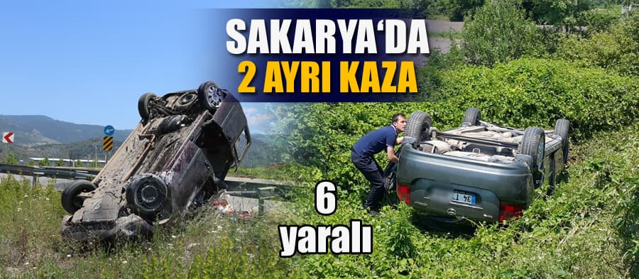 Sakarya'da 2 ayrı kaza
