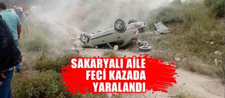 Otomobil takla attı: 4 yaralı