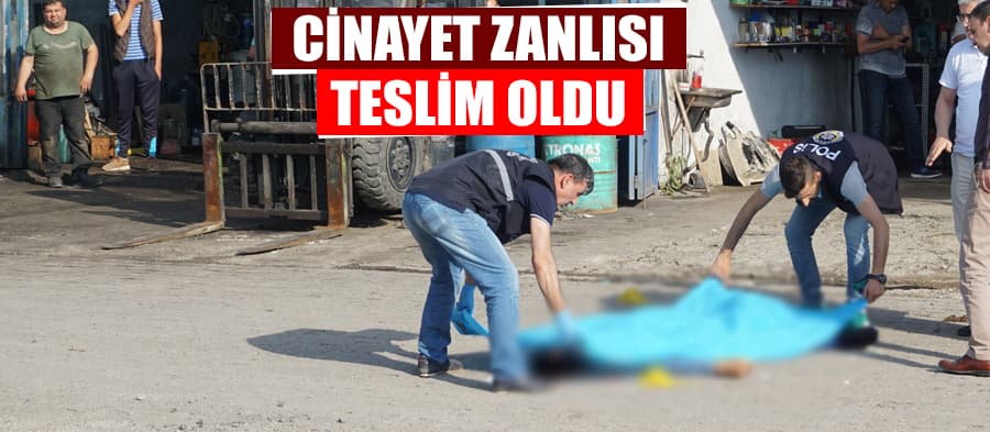 Teslim olan cinayet zanlısı tutuklandı