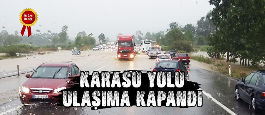 Karasu yolu ulaşıma kapandı