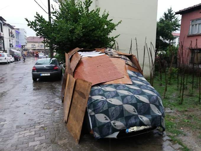 Sakaryalı araç sahipleri doluya karşı önlem aldı