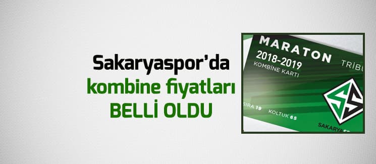 Sakaryaspor'da kombine fiyatları belli oldu