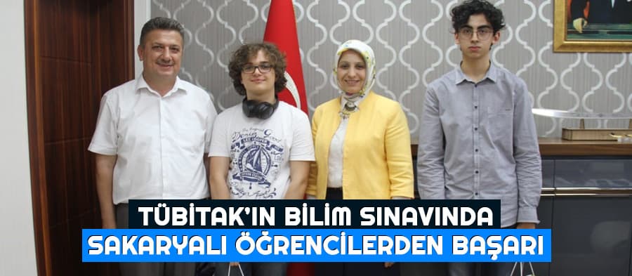 Sakaryalı 3 öğrenciden, TÜBİTAK'ın bilim sınavında başarı