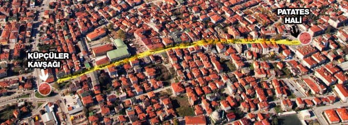 Sakarya Caddesi'nde çalışmalar başlıyor