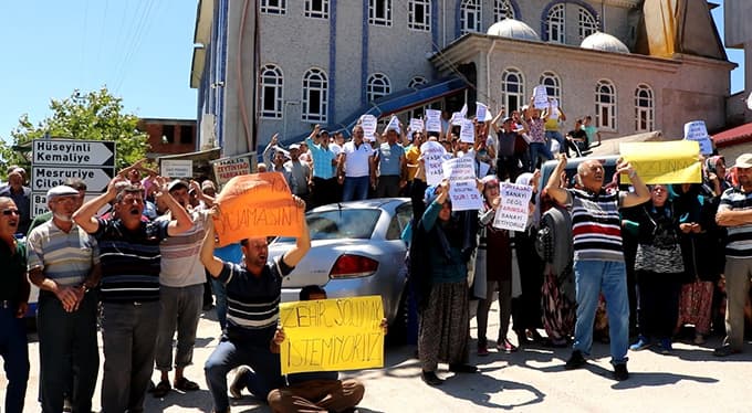 Vatandaşlardan ÇED protestosu