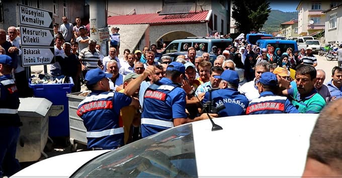 Vatandaşlardan ÇED protestosu