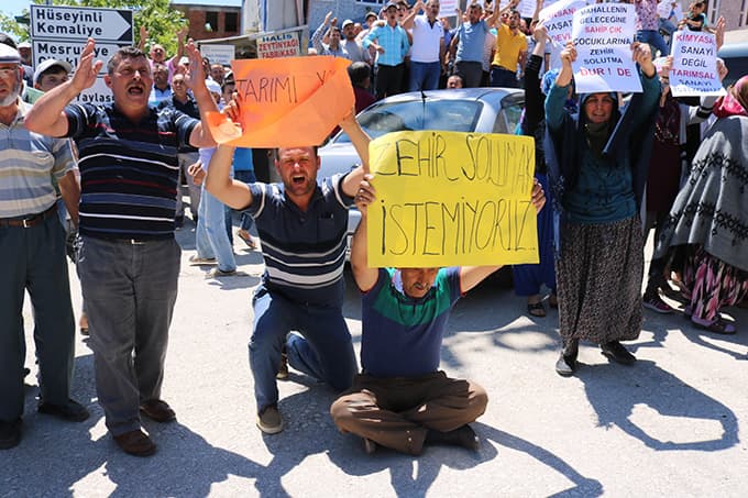 Vatandaşlardan ÇED protestosu