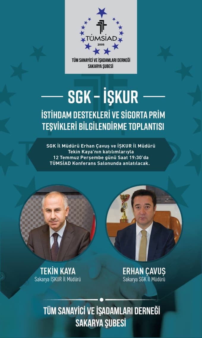 TÜMSİAD'ta istihdam teşvikleri ve destekleri anlatılacak