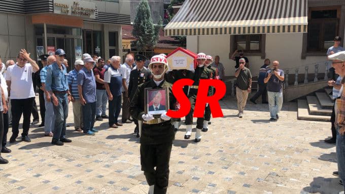 Emekli Yarbay Kayıhan, askeri törenle uğurlandı