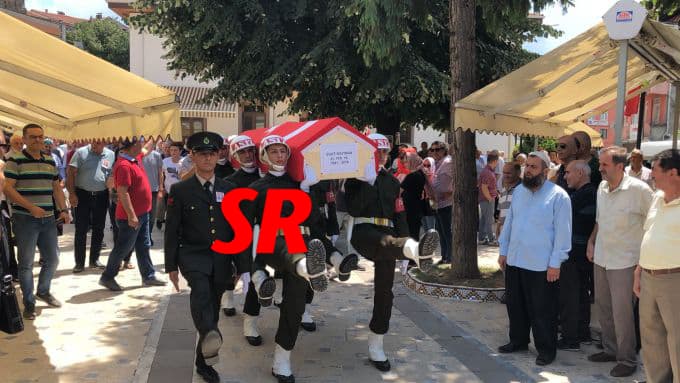 Emekli Yarbay Kayıhan, askeri törenle uğurlandı