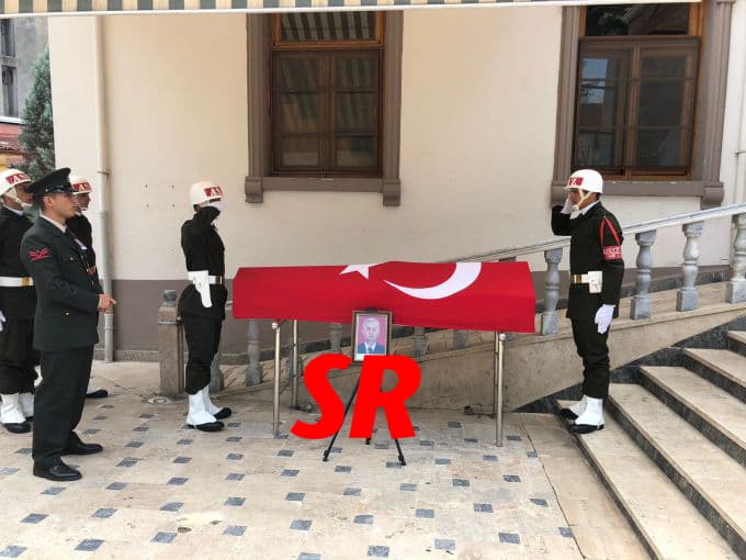 Emekli Yarbay Kayıhan, askeri törenle uğurlandı