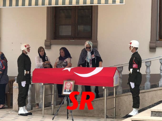 Emekli Yarbay Kayıhan, askeri törenle uğurlandı