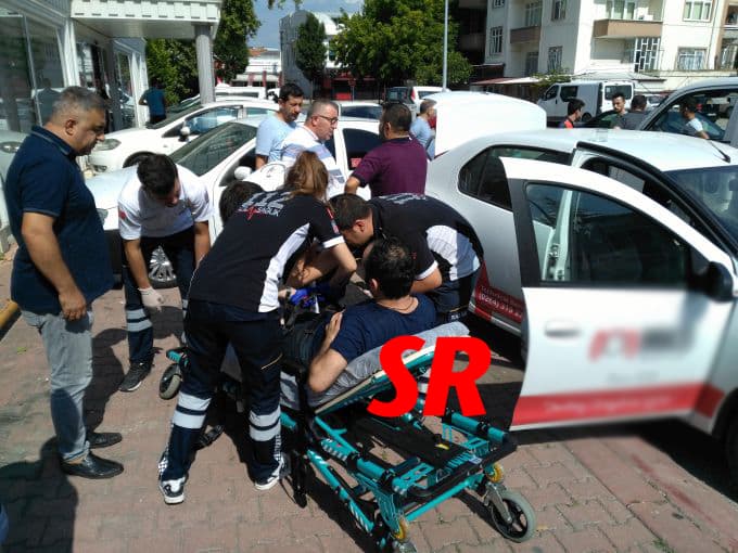 Sokak arasında korkutan kaza!