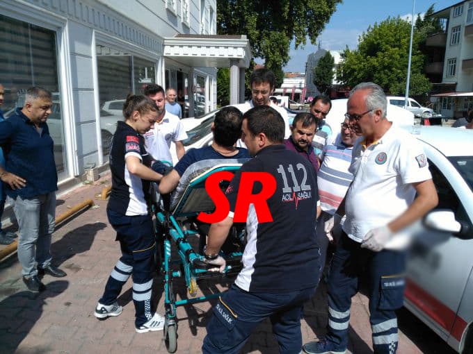 Sokak arasında korkutan kaza!