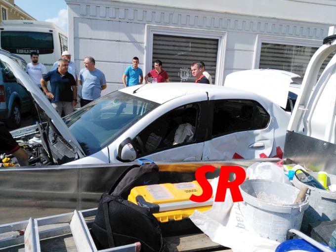 Sokak arasında korkutan kaza!
