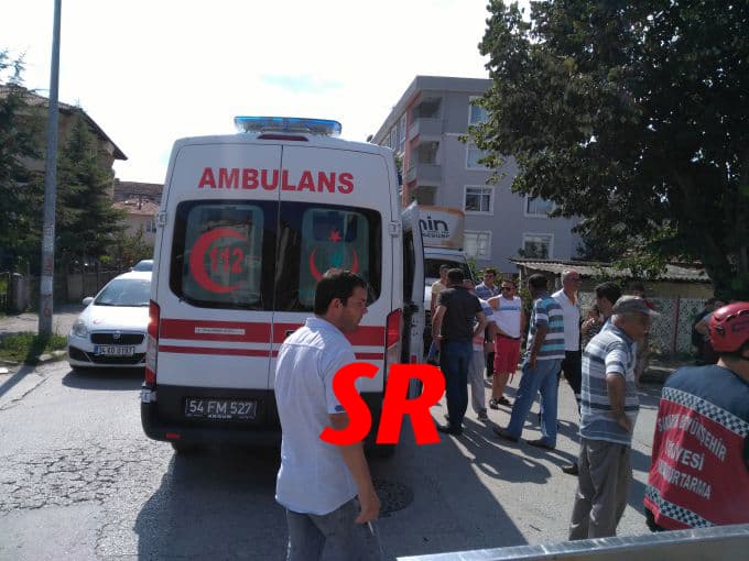 Sokak arasında korkutan kaza!