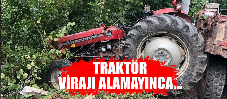 Hendek'te traktör kazası