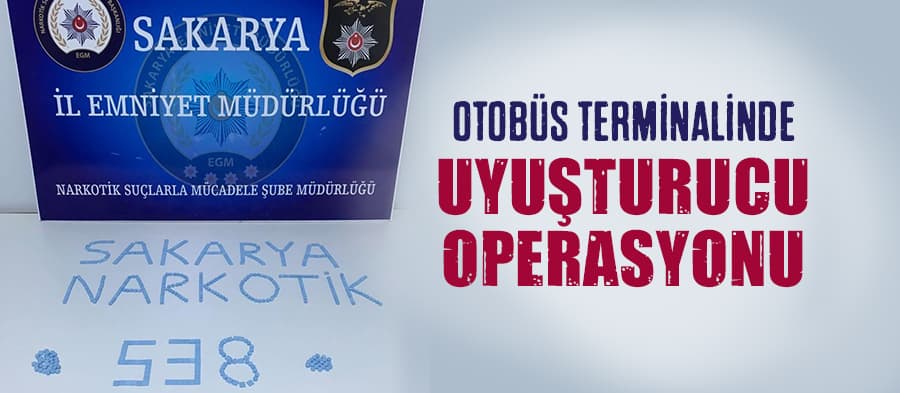 Otobüs terminalinde 539 adet ecstasy hap ele geçirildi 