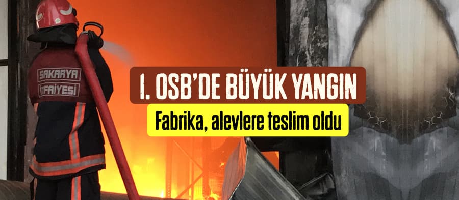 Sakarya 1. OSB'de büyük yangın